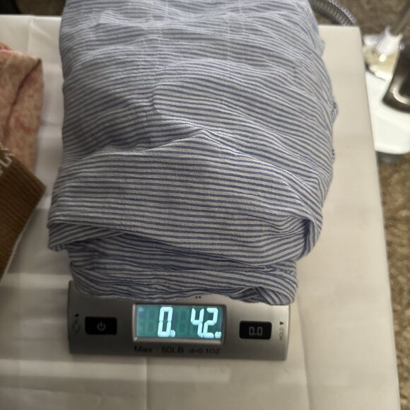 J McLaughlin Shirt Womens Small Blue White Long Sleeve Button Up Corpcore Career - Picture 10 of 10